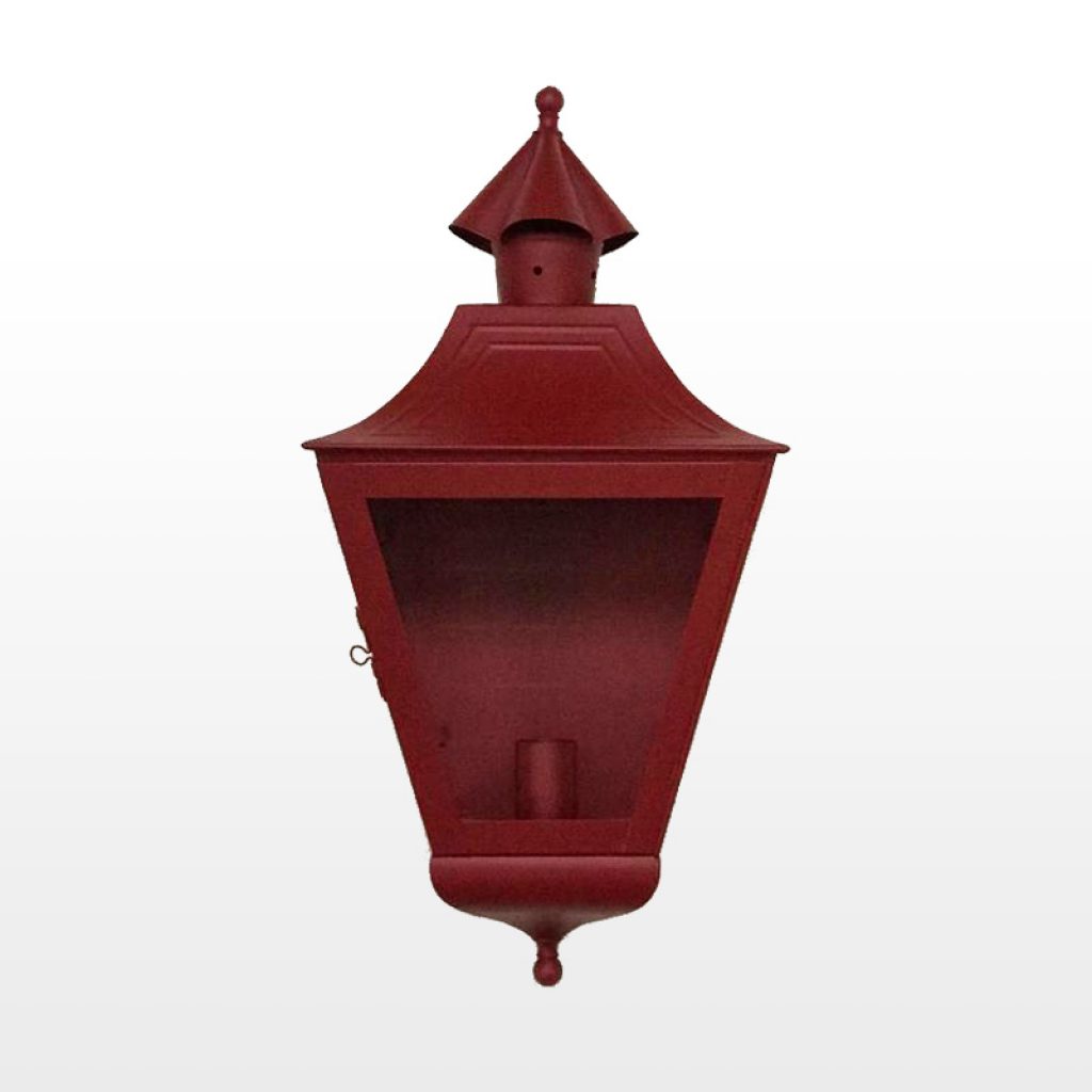 Aplique farol elegante rojo