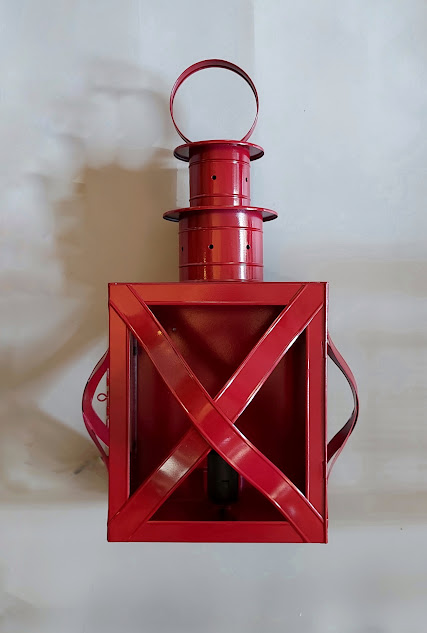 Lena brass wall lantern