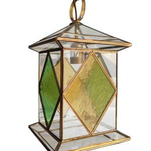 Farol de techo vidrio verde