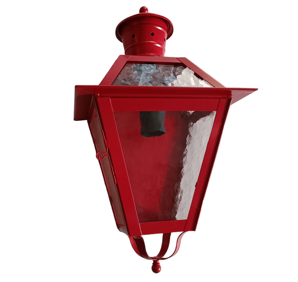 Aplique de farol rojo